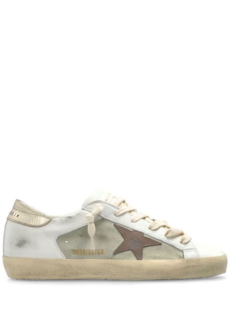 Sneakers Superstar con effetto vissuto in bianco Golden goose - donna